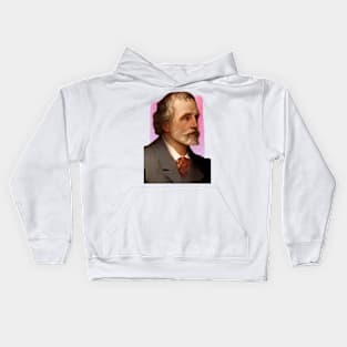 English Novelist George Meredith illustration Kids Hoodie